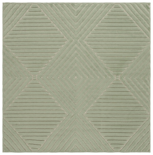 Safavieh Selena Low-Profile Green Runner Rug — Minimalist Geometric Modern, Durable Power-Loomed Turkish Construction 2'-2" x 6'-0" SLE684Y-26