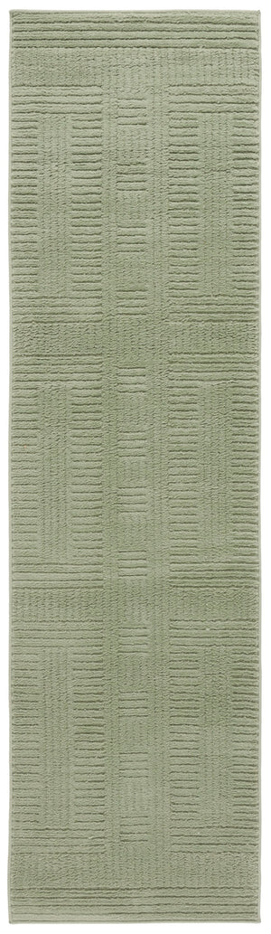 Safavieh Selena Modern Green Square Area Rug — Low‑Profile Polypropylene With Sisal Accents, Durable Turkey Power‑Loomed 5'-3" x 5'-3" SLE686Y-5SQ