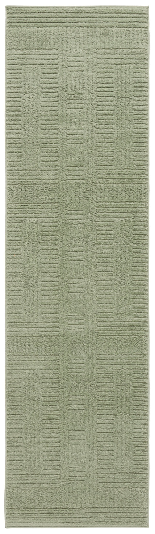 Safavieh Selena Modern Green Square Area Rug — Low‑Profile Polypropylene With Sisal Accents, Durable Turkey Power‑Loomed 5'-3" x 5'-3" SLE686Y-5SQ