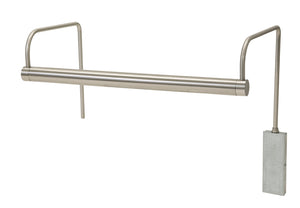 House Of Troy Slim-line Led Plug-in Picture Lights For Art Display, Dimmable With Soft, Even Light Spread Satin Nickel Metal Sledz15-52