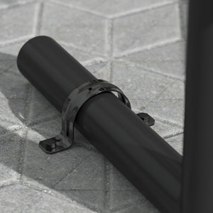 English Elm Sigrid 6' Outdoor Bench - Durable Commercial-Grade Metal Design for Parks, Playgrounds & More Green SLF-AG4HUT2-H48L-GN-GG