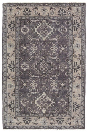 Jaipur Living Jaipur Living Salinas Hand-knotted Wool Medallion Rug Tribal Tonal Gray Room 6' x 9' RUG144713