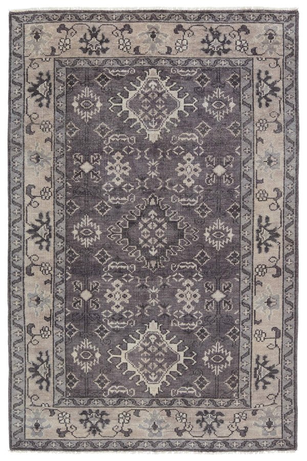 Jaipur Living Jaipur Living Salinas Hand-knotted Wool Medallion Rug Tribal Tonal Gray Room 6' x 9' RUG144713