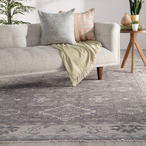 Jaipur Living Jaipur Living Salinas Hand-knotted Wool Medallion Rug Tribal Tonal Gray Room 3' x 12' RUG144715
