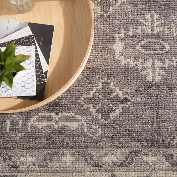 Jaipur Living Jaipur Living Salinas Hand-knotted Wool Medallion Rug Tribal Tonal Gray Room 3' x 12' RUG144715