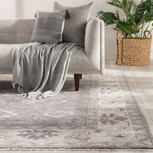 Jaipur Living Jaipur Living Salinas Hand-knotted Wool Medallion Rug Tribal Tonal Gray Room 3' x 12' RUG144715