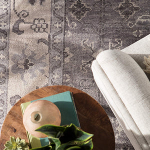 Jaipur Living Jaipur Living Salinas Hand-knotted Wool Medallion Rug Tribal Tonal Gray Room 3' x 12' RUG144715