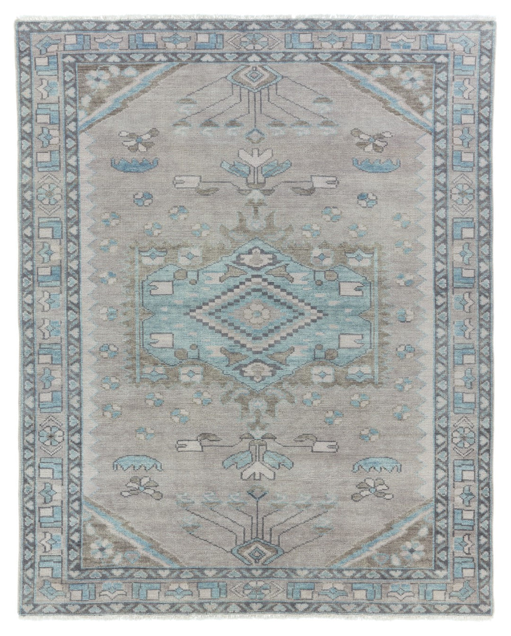 Jaipur Living Salinas Santita Southwestern Global Handmade Indoor Rug Gray 8'6"x11'6"