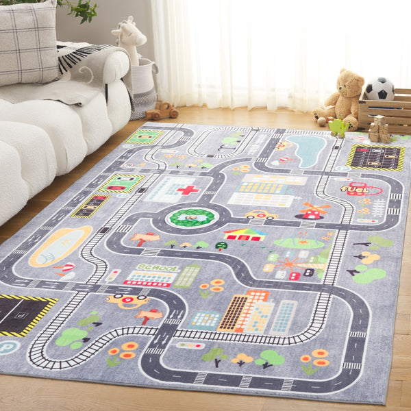 Safavieh Santa Monica Kids 127f Light Grey Grey Light Grey ,Grey Polyester Smk127f-5