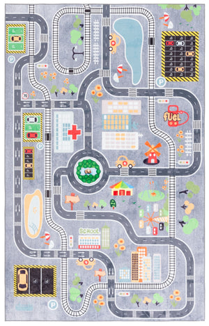 Safavieh Santa Monica Kids 127f Light Grey Grey Light Grey ,Grey Polyester Smk127f-5