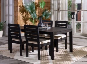 Fash Aluminum 4-Leg Dining Table – Lightweight, Rust-Resistant Patio Centerpiece For Modern Outdoor Spaces