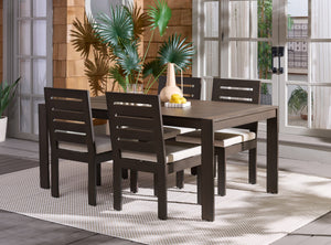 Fash Aluminum 4-Leg Dining Table – Lightweight, Rust-Resistant Patio Centerpiece For Modern Outdoor Spaces