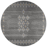 Dalyn Rugs Sedona SN3 Machine Made 100% Polyester Transitional Rug Charcoal 8' x 8' SN3CH8RO