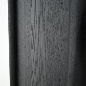 English Elm 73.25''H Mid-Century Curio Cabinet Ash Veneer Glass Doors Carved Legs Living Room SN845P296681B