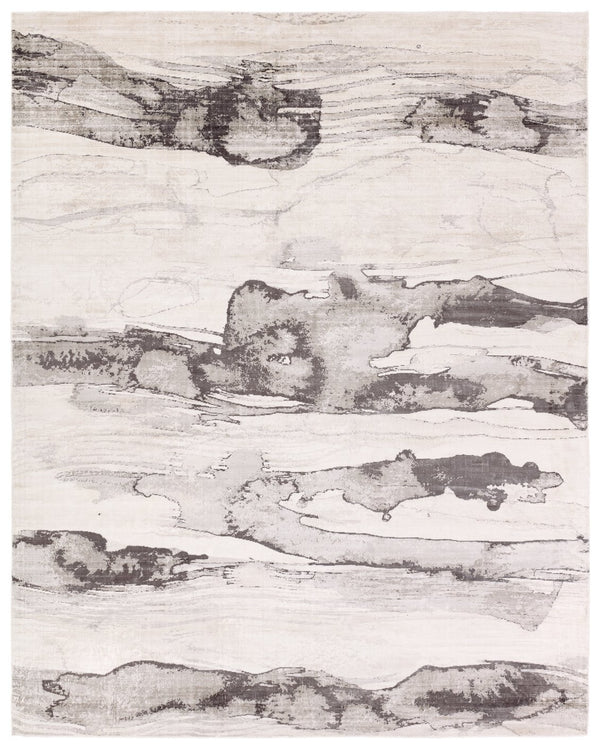 Jaipur Living Sanata Contour Sna01 Handwoven Handmade 100% Viscose Contemporary Abstract Indoor Rug Gray, Ivory 100% Viscose Rug160095