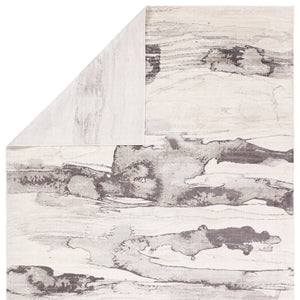 Jaipur Living Sanata Contour Sna01 Handwoven Handmade 100% Viscose Contemporary Abstract Indoor Rug Gray, Ivory 100% Viscose Rug160095