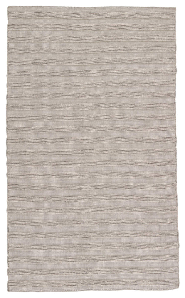 Jaipur Living Jaipur Living Miradero Handwoven Flatweave Stripe Rug for Indoor Outdoor Spaces Light Gray 7'10"X10'10" RUG149541