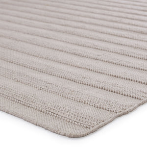 Jaipur Living Jaipur Living Miradero Handwoven Flatweave Stripe Rug for Indoor Outdoor Spaces Light Gray 7'10"X10'10" RUG149541