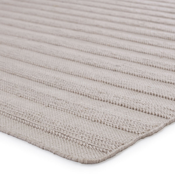 Jaipur Living Jaipur Living Miradero Handwoven Flatweave Stripe Rug for Indoor Outdoor Spaces Light Gray 7'10"X10'10" RUG149541
