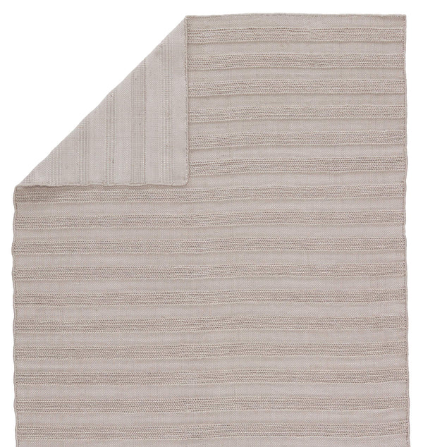Jaipur Living Jaipur Living Miradero Handwoven Flatweave Stripe Rug for Indoor Outdoor Spaces Light Gray 7'10"X10'10" RUG149541