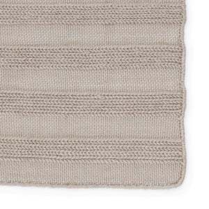 Jaipur Living Jaipur Living Miradero Handwoven Flatweave Stripe Rug for Indoor Outdoor Spaces Light Gray 7'10"X10'10" RUG149541