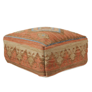 Jaipur Living Jaipur Living Handwoven Kilim Pouf Cuboid Footrest for Indoor Outdoor Patios POF100499