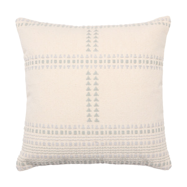 Jaipur Living Jaipur Living Aryn Geometric Stripe Embroidered Cotton Throw Pillow for Coastal Boho Rooms Down PLW104000