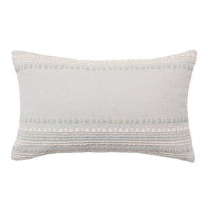 Jaipur Living Jaipur Living Embroidered Cotton Throw Pillow Cover Geometric Stripe Coastal Boho Decor 13 x 21 inches PLC102609