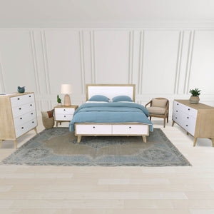 Lh Imports Rosa Club Chair - Luxurious Sand Boucle With Classic Cane Design & Easy-care Removable Cushions Beige,Brown Ash Wood,Rattan,Pu Foam,Polyester Fiber Snh-39