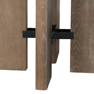 Lh Imports Fraser Round Dining Table - Stylish Solid Ash Wood Base, Unique Design For Comfortable Group Seating Brown Ash,Ash Veneer,Plywood,Black Metal Snh-65s