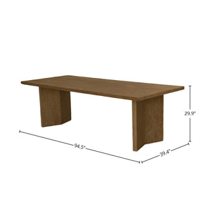 Lh Imports Fraser Rectangular Dining Table – Solid Ash Wood, Unique Angled Legs, Seats 4-6 For Stylish Gatherings Brown Ash,Ash Veneer,Plywood Snh-66s