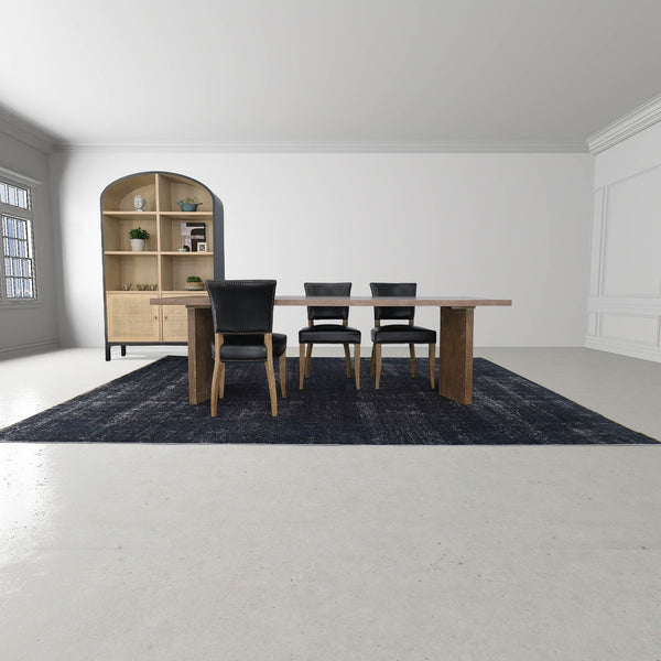 Lh Imports Fraser Rectangular Dining Table – Solid Ash Wood, Unique Angled Legs, Seats 4-6 For Stylish Gatherings Brown Ash,Ash Veneer,Plywood Snh-66s