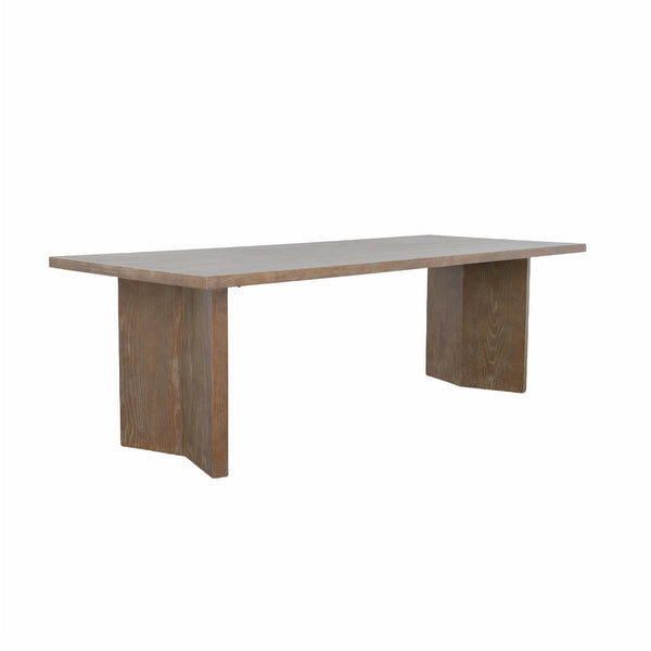 Lh Imports Fraser Rectangular Dining Table – Solid Ash Wood, Unique Angled Legs, Seats 4-6 For Stylish Gatherings Brown Ash,Ash Veneer,Plywood Snh-66s
