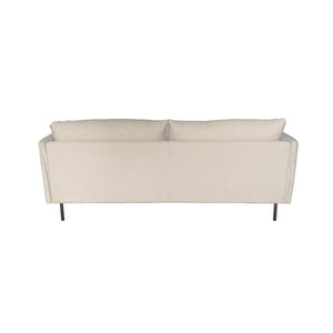 Lh Imports Forest Sofa - Manchester Beige: Stylish Space-saving Comfort With Unique Armrests & Versatile Design Beige 100% Polyester Fabric ,Metal,Hd Pu Foam,Polyester Fiber Snh-67-mb