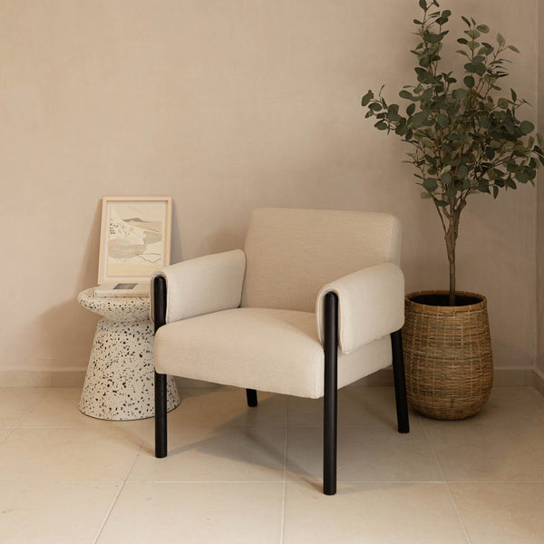 Lh Imports Forest Club Chair – Stylish Herringbone Design With Unique Armrests For Ultimate Comfort And Elegance Beige,Black Ash,100% Polyester,Hd Pu Foam,Polyester Fiber Snh-68-mb