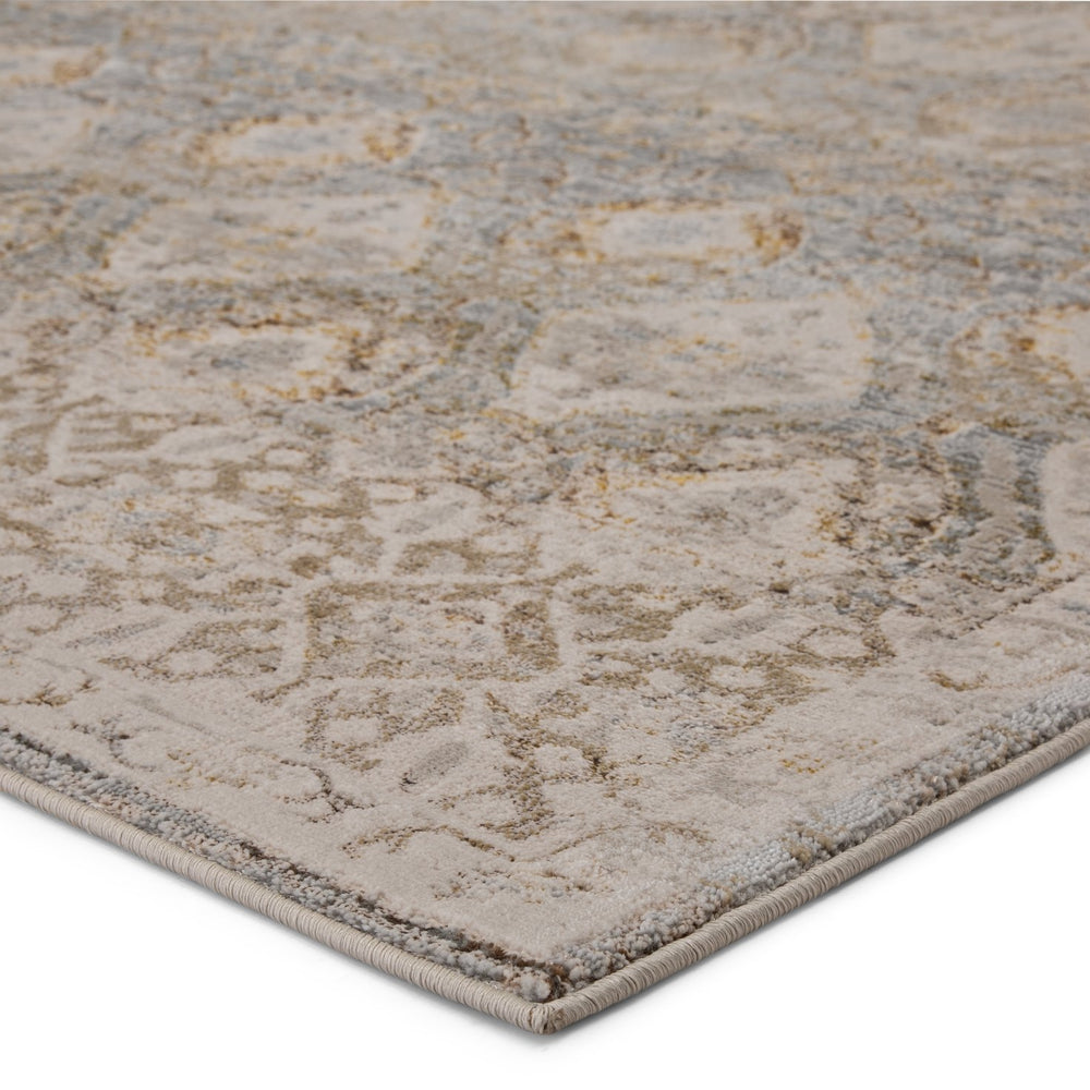 Jaipur Living Sinclaire Hakeem Snl01 Powerloomed Machinemade 35% Metallic Poly 35% Polypropylene 30% Polyester Vintage Oriental Indoor Rug Taupe, Gold 35% Metallic Poly 35% Polypropylene 30% Polyester Rug146733