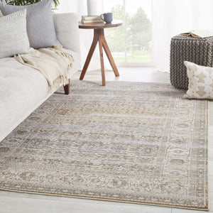 Jaipur Living Vibe by Jaipur Living Ilias Metallic Lattice Power Loomed Vintage Glam Area Rug 5'X7'6" RUG146739
