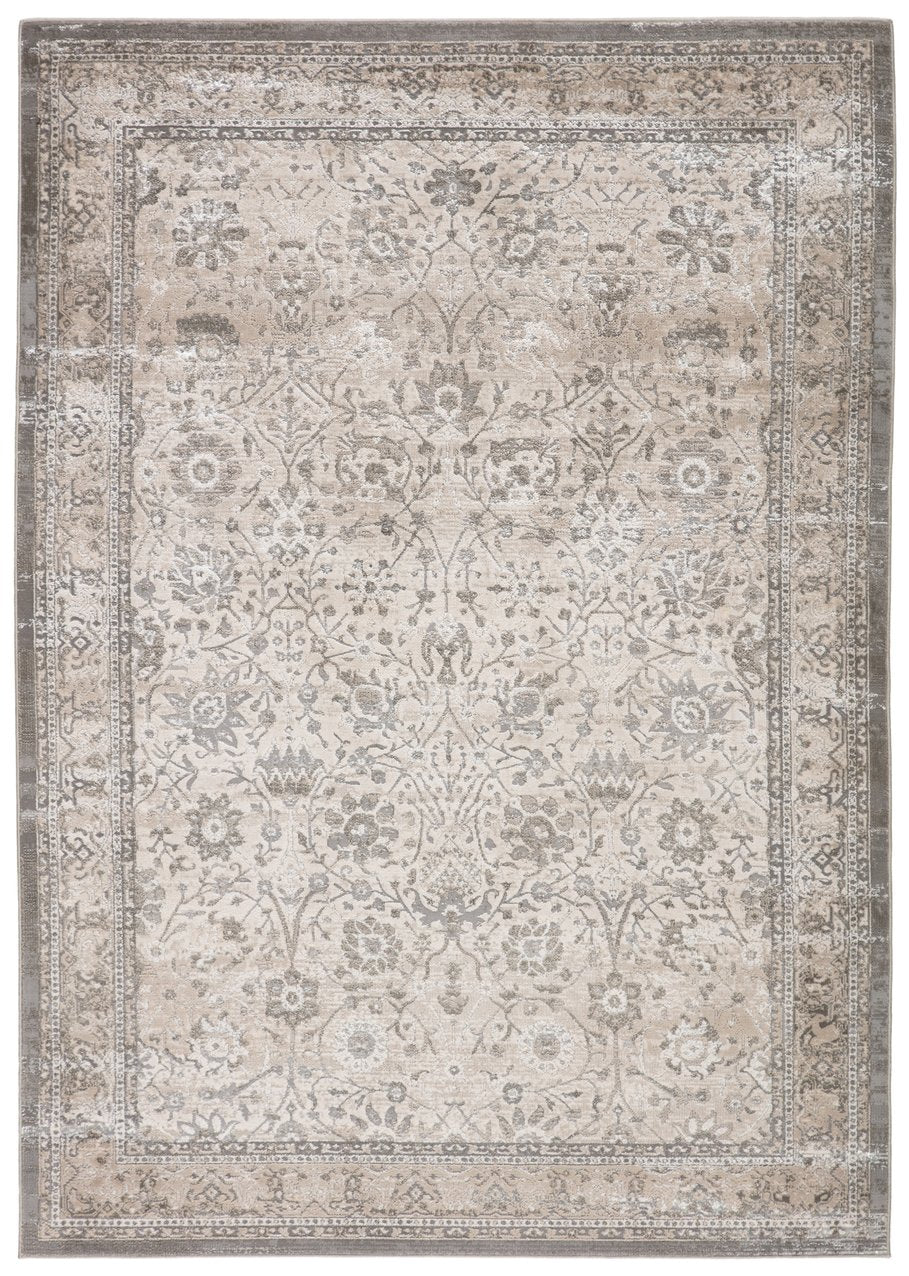Jaipur Living Sinclaire Odel Snl05 Powerloomed Machinemade 35% Metallic Poly 35% Polypropylene 30% Polyester Traditional Oriental Indoor Rug Gray, Taupe 35% Metallic Poly 35% Polypropylene 30% Polyester Rug146751