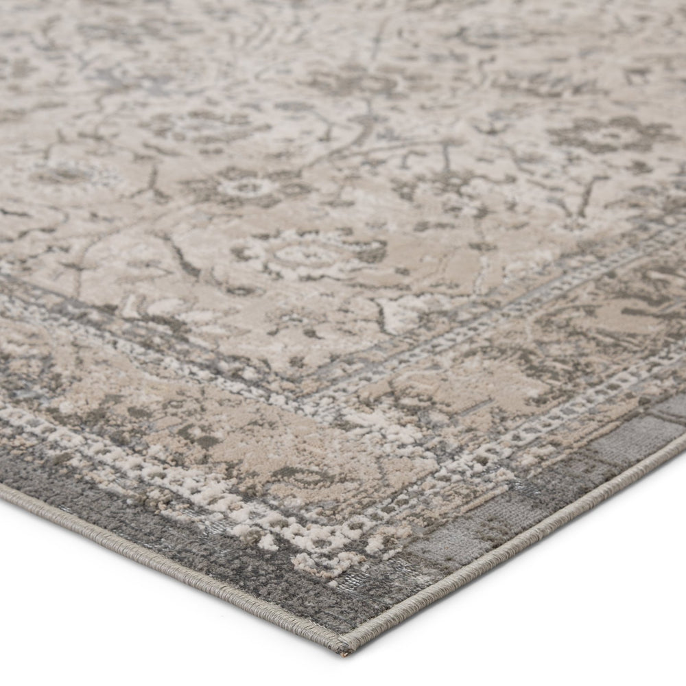 Jaipur Living Sinclaire Odel Snl05 Powerloomed Machinemade 35% Metallic Poly 35% Polypropylene 30% Polyester Traditional Oriental Indoor Rug Gray, Taupe 35% Metallic Poly 35% Polypropylene 30% Polyester Rug146751