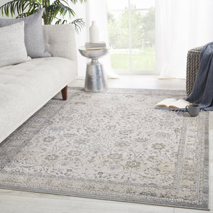 Jaipur Living Sinclaire Odel Snl05 Powerloomed Machinemade 35% Metallic Poly 35% Polypropylene 30% Polyester Traditional Oriental Indoor Rug Gray, Taupe 35% Metallic Poly 35% Polypropylene 30% Polyester Rug146751