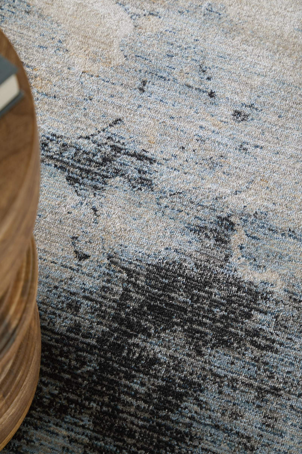 Feizy Rugs Sonora Abstract Watercolor Area Rug with Coastal Bohemian Palette for Living Rooms Blue/Ivory/Tan 5' x 7'6" SNR39U9FBLUBGEE70