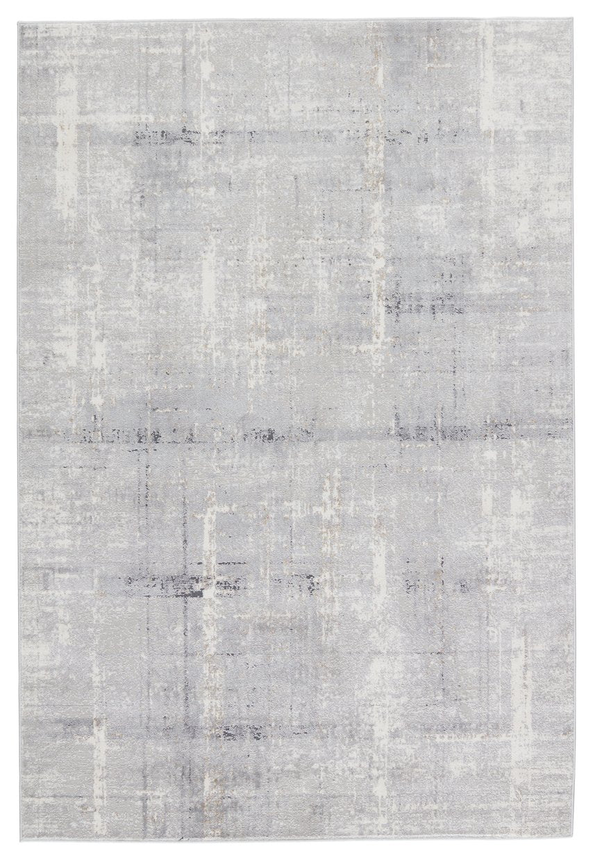 Jaipur Living Solace Lavato Soc01 Powerloomed Machinemade 60% Polypropylene 40% Polyester Abstract Abstract Indoor Rug Light Gray, Cream 60% Polypropylene 40% Polyester Rug150989