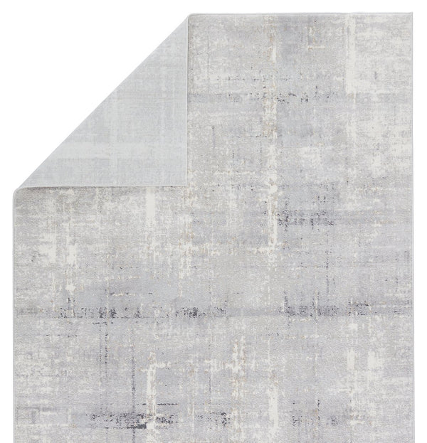 Jaipur Living Solace Lavato Soc01 Powerloomed Machinemade 60% Polypropylene 40% Polyester Abstract Abstract Indoor Rug Light Gray, Cream 60% Polypropylene 40% Polyester Rug150989