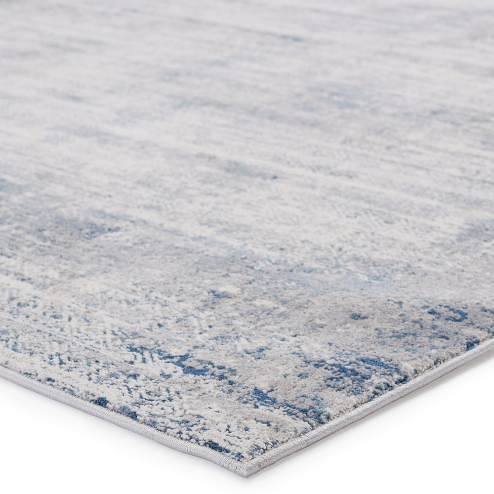 Jaipur Living Solace Werner Soc03 Powerloomed Machinemade 67% Polypropylene 33% Polyester Abstract Abstract Indoor Rug Gray, Blue 67% Polypropylene 33% Polyester Rug150998
