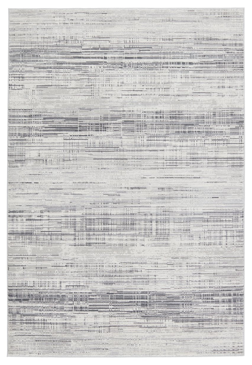 Jaipur Living Solace Zesiro Soc04 Powerloomed Machinemade 57% Polyester 43% Polypropylene Abstract Abstract Indoor Rug Gray, Ivory 57% Polyester 43% Polypropylene Rug151001