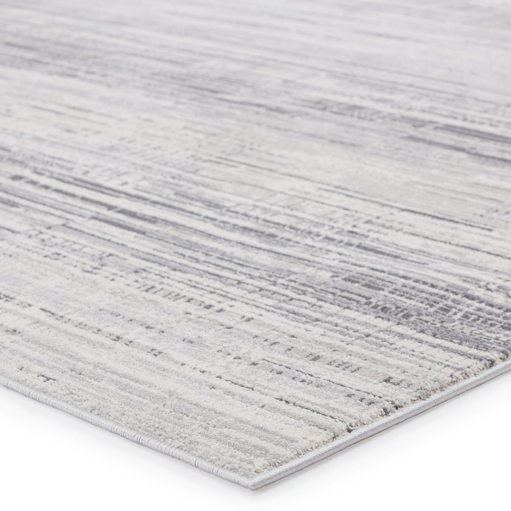 Jaipur Living Solace Zesiro Soc04 Powerloomed Machinemade 57% Polyester 43% Polypropylene Abstract Abstract Indoor Rug Gray, Ivory 57% Polyester 43% Polypropylene Rug151001