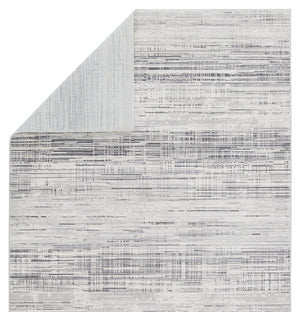 Jaipur Living Solace Zesiro Soc04 Powerloomed Machinemade 57% Polyester 43% Polypropylene Abstract Abstract Indoor Rug Gray, Ivory 57% Polyester 43% Polypropylene Rug151001