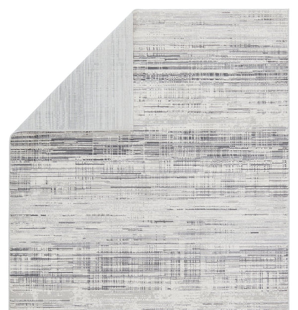 Jaipur Living Solace Zesiro Soc04 Powerloomed Machinemade 57% Polyester 43% Polypropylene Abstract Abstract Indoor Rug Gray, Ivory 57% Polyester 43% Polypropylene Rug151001