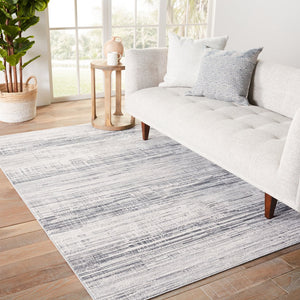 Jaipur Living Solace Zesiro Soc04 Powerloomed Machinemade 57% Polyester 43% Polypropylene Abstract Abstract Indoor Rug Gray, Ivory 57% Polyester 43% Polypropylene Rug151001
