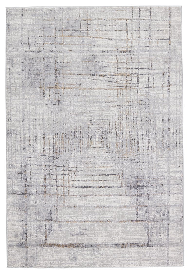 Jaipur Living Solace Toril Soc05 Powerloomed Machinemade 57% Polypropylene 43% Polyester Abstract Abstract Indoor Rug Gray, Gold 57% Polypropylene 43% Polyester Rug151005